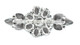 Iron-On Clear Diamante with Leaves Design Motif